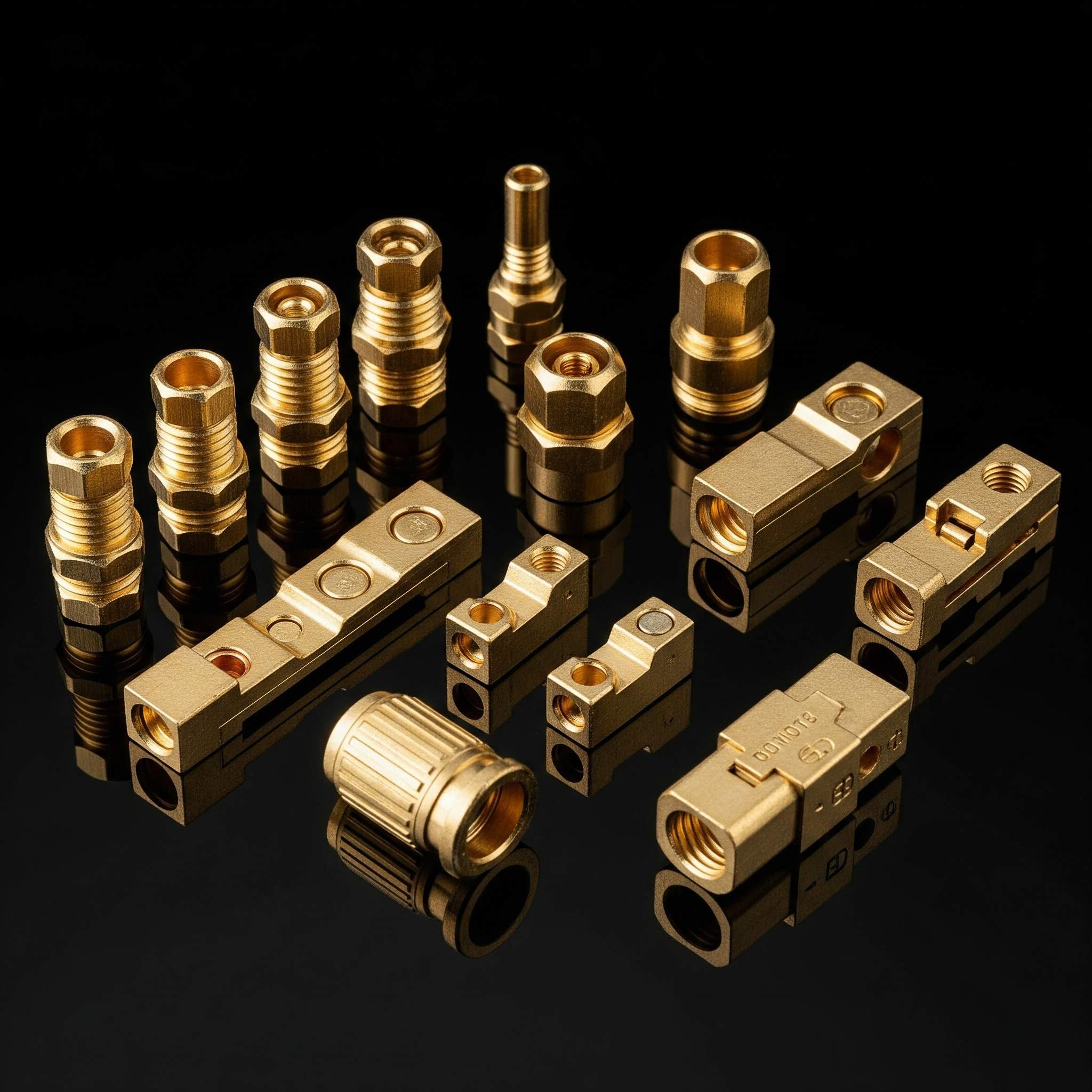 Brass electrical terminal connectors