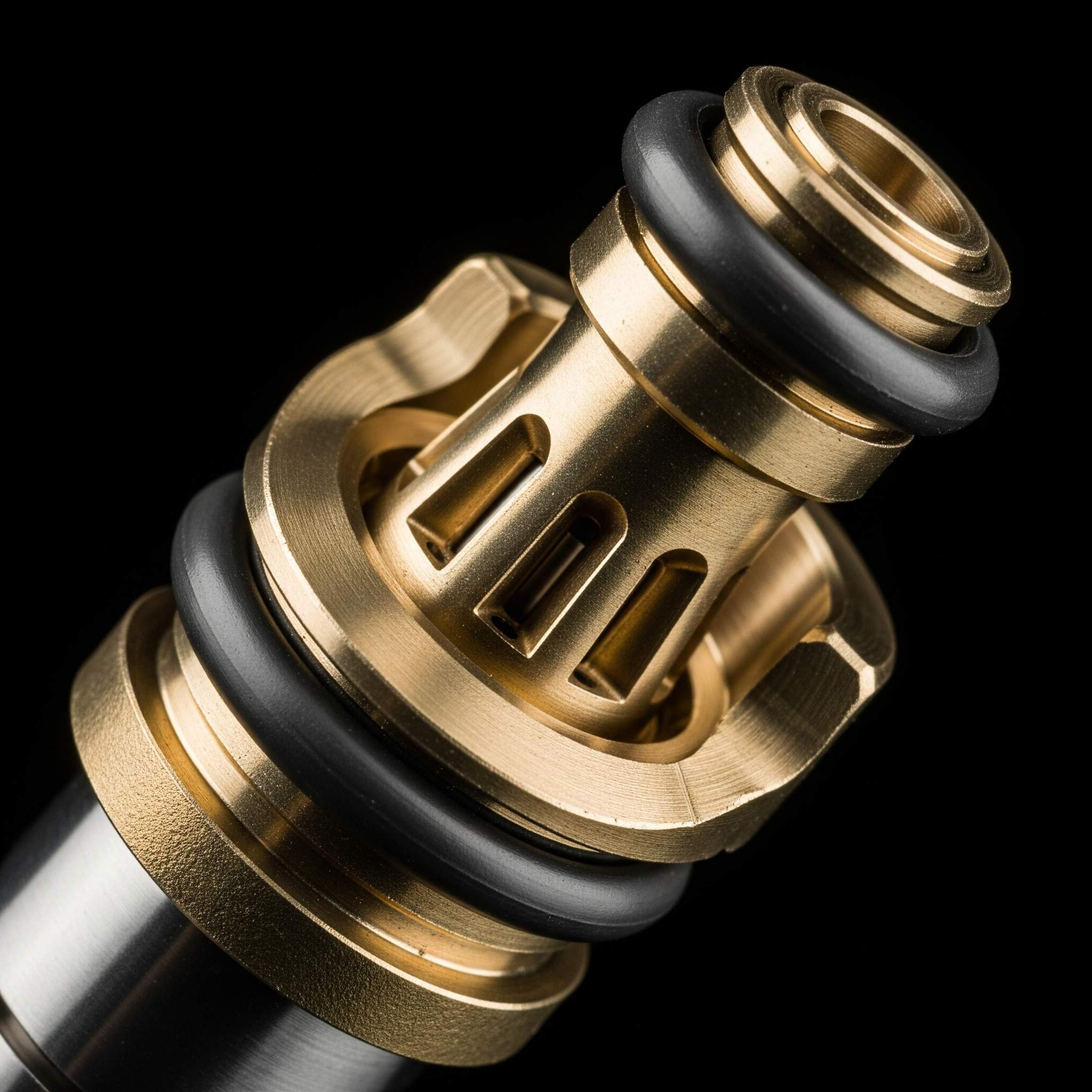 Brass fuel injector nozzle component