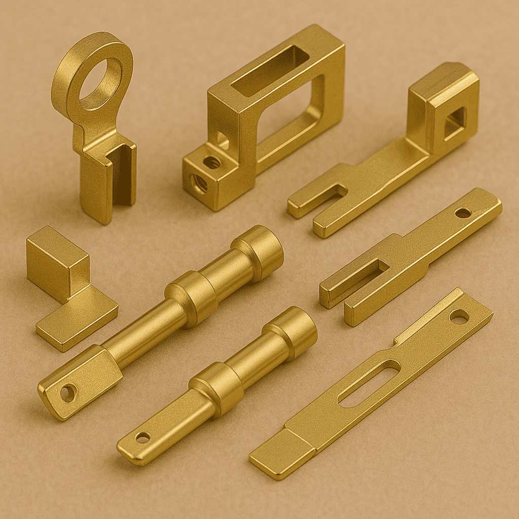Custom designed brass electrical terminals
